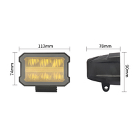 Nueva Luz LED de Trabajo para Auto de 12V, 5 Pulgadas, 30W, Doble Color, DRL, con Certificación E-mark, IP68, Impermeable, Luz Antiniebla, Haz de Luz Amplio