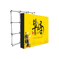 Support de bannière publicitaire portable en tissu tendu, imprimé sur mesure pour affichage promotionnel