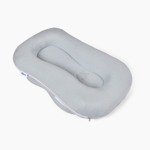 Almohada para bebé, cuna portátil antipresión para recién nacidos, infantes de 1 a 3 años, color sólido, poliéster y algodón - Product Image 5