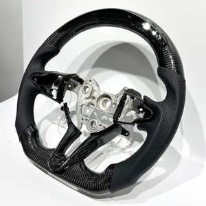 Volante de Fibra de Carbono con LED para Auto, Envío Gratis, Entrega Directa desde Almacé<span class=keywords><strong>n</strong></span> en EE. UU., Compatible con Hyundai Elantra <span class=keywords><strong>N</strong></span> I30N I20N - Product Image 2
