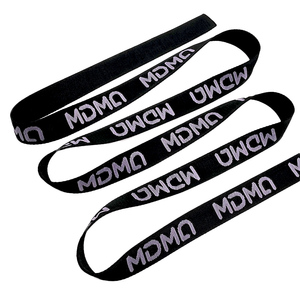 Tùy Chỉnh 38Mm Túi Xách Túi Dây Đeo Logo Chữ Nylon Jacquard Vải Với <span class=keywords><strong>Glow</strong></span>-In-The-<span class=keywords><strong>Dark</strong></span> Logo - Product Image 4