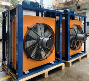 Personalizzabile di alta qualità in alluminio radiatore olio idraulico RJ-8512 aria idraulica olio refrigeratore grande flusso scambiatore di calore - Product Image 3