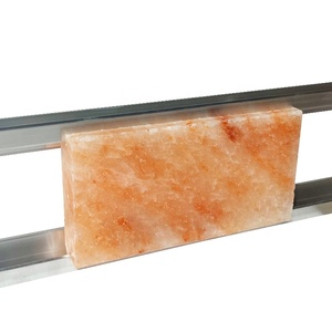Chất Lượng Cao Cấp 20x10x5Cm Himalaya Đá Muối Gạch Với Nhôm Chân Đế Rãnh Thủ Công Tự Nhiên Cho Spa Tường Phòng Tắm Hơi Gạch - Product Image 1