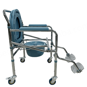 CA610 Heavy Duty Steel Medical Potty <b>Chair</b> Chrome Plating CE Certified Class II <b>for</b> <b>Elderly</b>/Disabled Bathroom Safety - Product Image 2