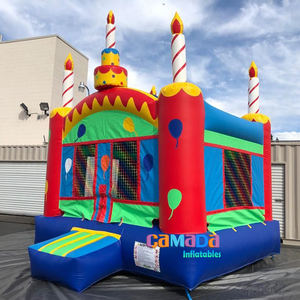 Maison de rebond gonflable commerciale thème <span class=keywords><strong>anniversaire</strong></span> sauter château bleu moonwalk inclus avec souffleur et kits de réparation - Product Image 5