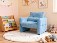 Sofá Cama Plegable Modular Minimalista con Estructura de Madera y Tapicería de Tela, de un Solo Asiento, Diseño Compacto para Sala de Estar o Dormitorio, Doble