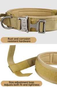 Haustierprodukte Metallschnalle Trainingshalsband für Mittelgroße und Große Hunde Taktisches Hundehalsband und Leinenset - Product Image 5