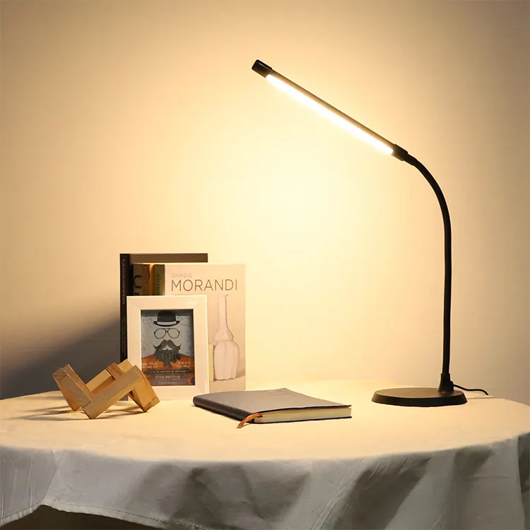Ce Rohs Bsci Erp Portable Flexible Eye-Friendly Reading Study Light Led Desk Lamp Table Lamps For Living Room Hotel