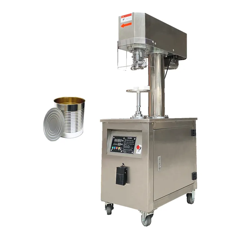 Manual Composite Paper Can Sealing Machine For Food Packing