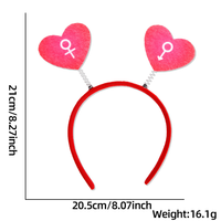 Serre-tête personnalisé LOVE YOU avec cœur et ailes d'ange, serre-tête unique pour couple, idéal pour les selfies quotidiens, les dîners d'anniversaire et les tournages de vlogs