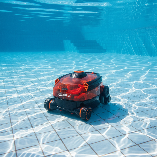 Wireless High Quality Eco-Friendly Pool Robot Automatic Vacuum Cleaner Remote Scheduling for Inground Pools Intelligent