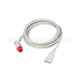 ชุดสายเคเบิลวัดความดันโลหิตแบบ TogeeKa 10 พิน สำหรับการเชื่อมต่อเซ็นเซอร์ Siemens Uta Bd Edwards - Product Image 3