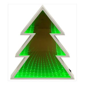 LED Battery Powered Artificial Desk Christmas <b>Tree</b> 3D Mirror Night <b>Light</b> Eco-Friendly for Home Decoration - Product Image 3