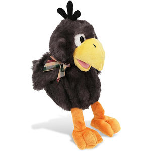 Nuovo Peluche Creativo Super Morbido a Forma di Corvo Seduto, Simpatico Uccello <span class=keywords><strong>Nero</strong></span> Selvatico Imbottito, Adorabile Regalo per Bambini <span class=keywords><strong>e</strong></span> Bambine - Product Image 1
