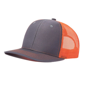 Casquette de camionneur personnalisée en gros, haute qualité, 5 panneaux, vierge, pour adulte, avec logo imprimé numériquement, en maille, décontractée, 100 % polyester - Product Image 2