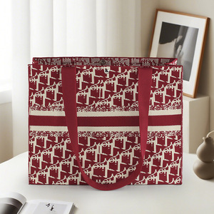 Zequel Beliebtes Hahnentritt-Muster für Polyester-Karten-Umhängetaschen Modische gestrickte Damen-Einkaufstasche mit großer Kapazität - Product Image 6