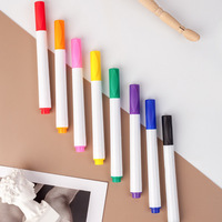 Marqueur textile lavable pour enfants, 6 pièces, peinture DIY sur tissu, logo et emballage personnalisés, couleurs vives