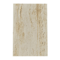 Carreaux de pierre flexibles en argile modifiée durable et durable en travertin pour murs et plafonds-Blanc romain