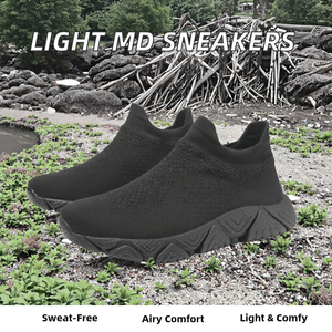 Chaussures de tennis pour hommes avec semelle MD, légères et élégantes pour la marche, la course à pied, le jogging, la remise en forme, doublure en maille respirante - Product Image 3