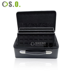 Large Capacity Jewelry Organizer Case Removable Trays Portable Leather Jewelry Storage <b>Box</b> For <b>Rings</b> Earring Necklace Bracelet - Product Image 3