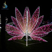 Festivallaternen-Hersteller: Maßgefertigte Riesige Blumenlaterne |   Langlebige Outdoor-Lichtskulptur für Freizeitparks & Städtische Landschaften