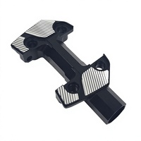 Komponen Pembalik Setang Motor dari Aluminium Anodized CNC 5-Axis atau Klem, OEM Custom, Part Mesin CNC 5-Axis