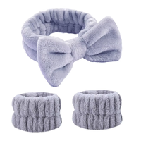 Fabricant OEM Personnalisé Haute Qualité Luxe Bain Élastique Fille SPA Bandeaux 3Pcs Designer pour Femmes Bandeau de Bain