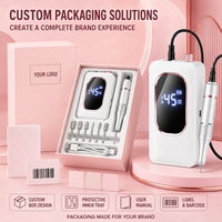 Machine à ongles portable Vantrend 45000 tr/min avec clip ceinture pour professionnels – Idéale pour l'élimination du vernis gel, manucure et pédicure en salon