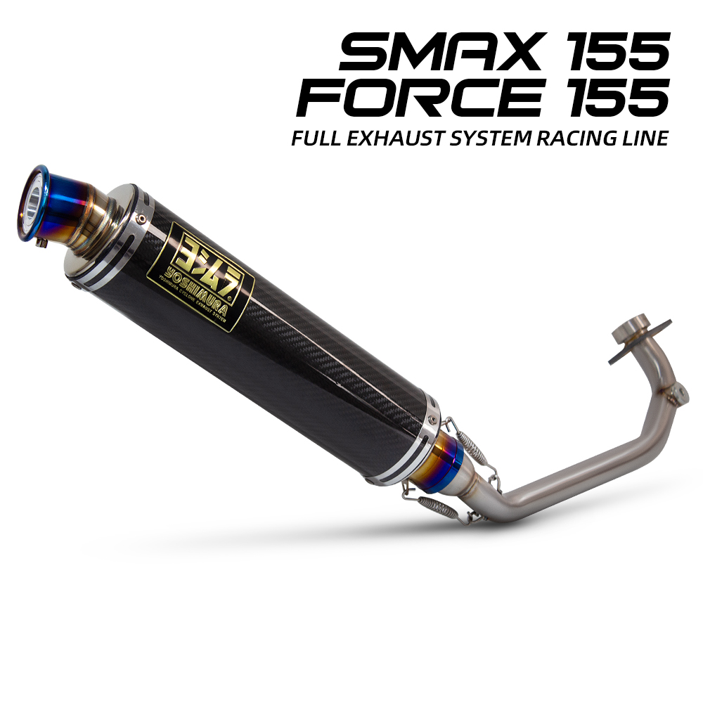 Yamaha SMAX155 & Force155 Exhaust System with Yoshimura Muffler