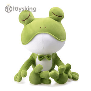 Personaggio del film personalizzato verde rane tristi peluche bambola piumino con ripieno di cotone PP ToysKing - Product Image 2