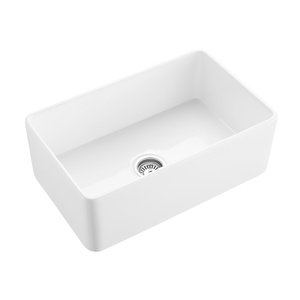 <span class=keywords><strong>Fregadero</strong></span> <span class=keywords><strong>de</strong></span> <span class=keywords><strong>Cocina</strong></span> Blanco <span class=keywords><strong>de</strong></span> Arcilla Refractaria Estilo Granja con Delantal Frontal <span class=keywords><strong>de</strong></span> 30 Pulgadas y Un Solo Tazón <span class=keywords><strong>para</strong></span> <span class=keywords><strong>Cocina</strong></span> <span class=keywords><strong>de</strong></span> Lujo - Product Image 2