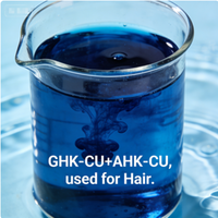 Peptide de cuivre bleu AHK-Cu de qualité cosmétique, peptide lyophilisé GHK-Cu 100 mg