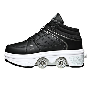 EACH Deformed <strong>Kick</strong> Out Wheel Shoes Skate <strong>Kick</strong> <strong>Roller</strong> Skate Shoes <strong>Roller</strong> Skates Run Shoes for Girls Boys Kids - Product Image 5