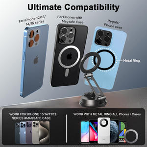 Support de téléphone portable pour voiture, nouveau, pliable, adsorption sous vide, support magnétique, ventouse stable pour tableau de bord et <span class=keywords><strong>pare</strong></span>-<span class=keywords><strong>brise</strong></span> de voiture - Product Image 6