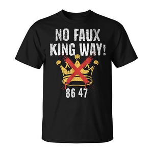 Camiseta No Faux King Way 86 47 con Diseño de Corona, Ropa Promocional - Product Image 2