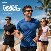 Camisetas JNEI para Hombre, Protección Térmica, 150gsm, Transpirables, Secado Rápido, Protección UV, Camiseta de Uso Diario