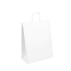 Sac en papier kraft de luxe en gros avec poignée plate, personnalisable avec votre logo pour la promotion et l'utilisation en supermarché - Product Image 1