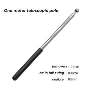 2025 Hige Level Telescópico Deluxe Guía de acero inoxidable Asta de mano Asta de bandera de viaje Bastón de música Profesor Puntero - Product Image 3