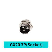 CE RoHS GX20 circulaire Aviation connecteur de panneau de fil rapide GX20 mâle femelle 2 3 4 5 6 7 8 9 10 12 broches écrou bout à bout adaptateur de prise de courant