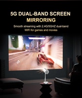 Proyector Portátil 2026 Hot Stand 720P Mini LCD 720p Full HD Video Home Cinema WiFi 5G Android 13 Sistema Netflix-TV