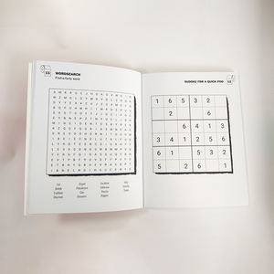 Impresión de Libros de Actividades Personalizados con Rompecabezas de Laberinto de Sudoku y <span class=keywords><strong>Crucigramas</strong></span> de Inteligencia <span class=keywords><strong>para</strong></span> Niños - Product Image 1