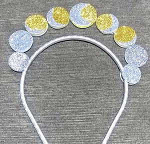 ที่คาดผมวงกลมลายเรขาคณิตแบบใหม่สำหรับเด็กผู้หญิงเจ้าหญิง งานปาร์ตี้คริสต์มาส เครื่องประดับผมขายส่ง สำหรับเด็ก ประดับกลิตเตอร์ ผ้าสักหลาด ฟรีไซส์ - Product Image 1