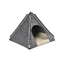 Indoor Faltbares Katzen dreieck Haus Filz Katze Tipi Bett