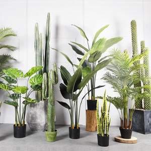 Árbol de Plátano Artificial de Diferentes Tamaños, Plantas de Palma Tropicales, Plantas Decorativas en Maceta para Interiores y Exteriores del Hogar - Product Image 3