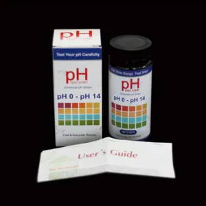Bandes de <span class=keywords><strong>test</strong></span> des paramètres de l'eau <span class=keywords><strong>pH</strong></span> 0-14 Wide Range - High Range Duel Pad <span class=keywords><strong>Acid</strong></span> <span class=keywords><strong>Alkaline</strong></span> Testing <span class=keywords><strong>Strips</strong></span> - 100 by DF Speciality - Product Image 1