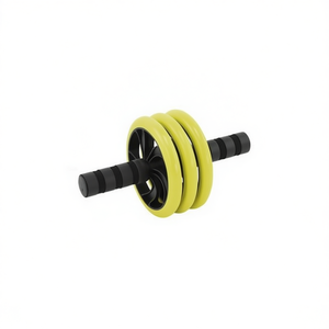 Roue abdominale jaune à trois roues de 16 cm pour les exercices abdominaux - Product Image 1