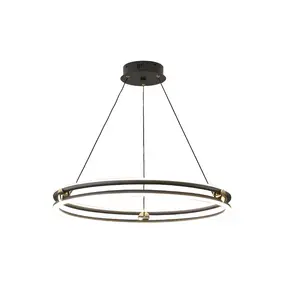 American Style Stainless Steel Ring Pendant Light Acrylic Pendant Lamp for Living room Bedroom