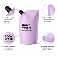Pochette souple personnalisée avec bec verseur pour liquides 50ml 100ml 150ml 200ml 250ml 380ml 500ml – Sachet plastique stand-up avec bec verseur pour emballage de liquides