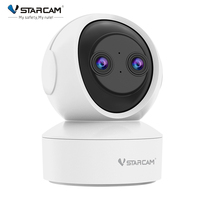 VStarcam CS49D 2K HD surveillance double objectif zoom continu caméra de sécurité cctv vision nocturne infrarouge caméra intelligente pour la maison caméra ai