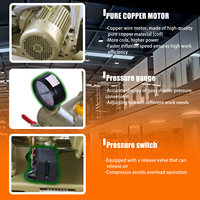 Compresseurs à piston industriels VERDES, portables, 2,2 kW-5,5 kW, alimentés en courant alternatif, type piston, avec certification CE, 8 bar-10 bar, refroidissement par air